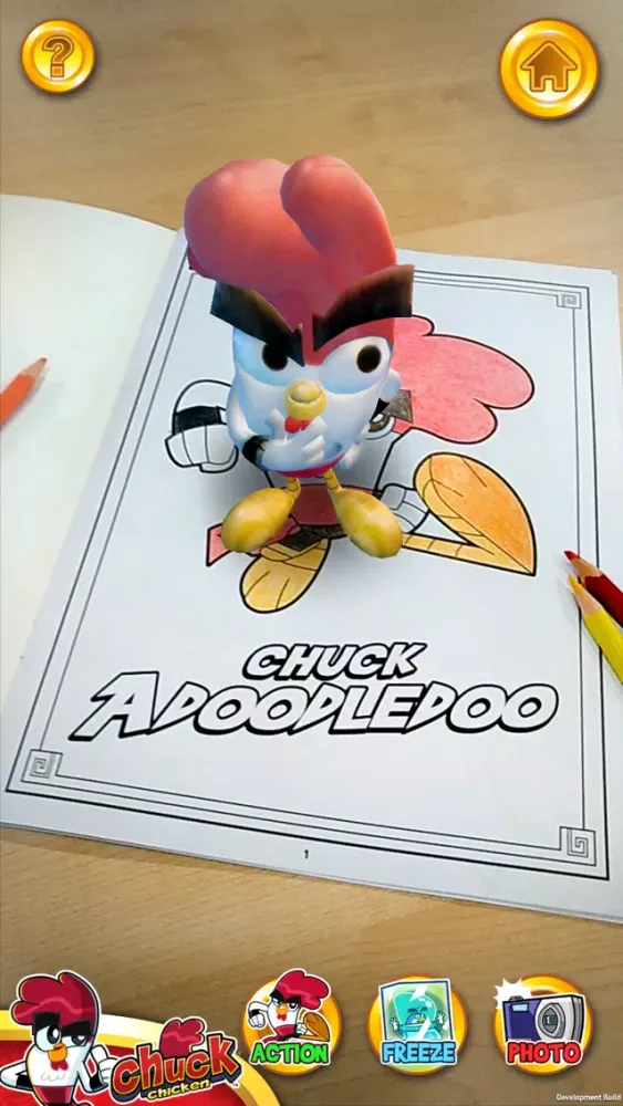 Tangkapan layar Chuck Chicken Colouring Books