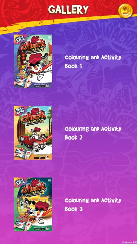 Tangkapan layar Chuck Chicken Colouring Books