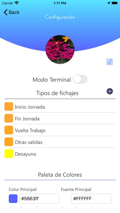 Control Horario سکرین شاٹس