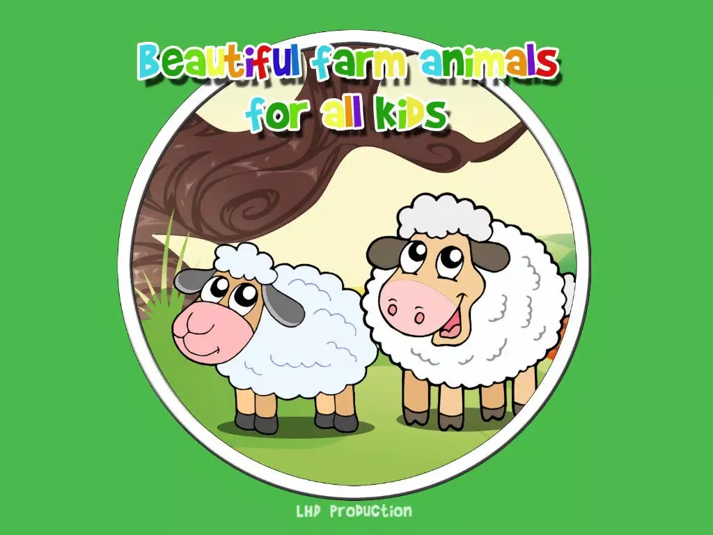 beautiful farm animals for all kids - free iPad  Screenshots