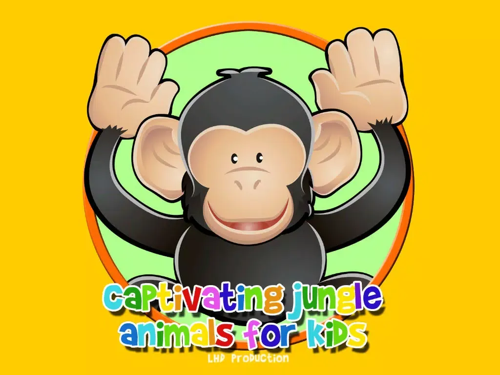 captivating jungle animals for kids - no ads iPad  स्क्रीनशॉट