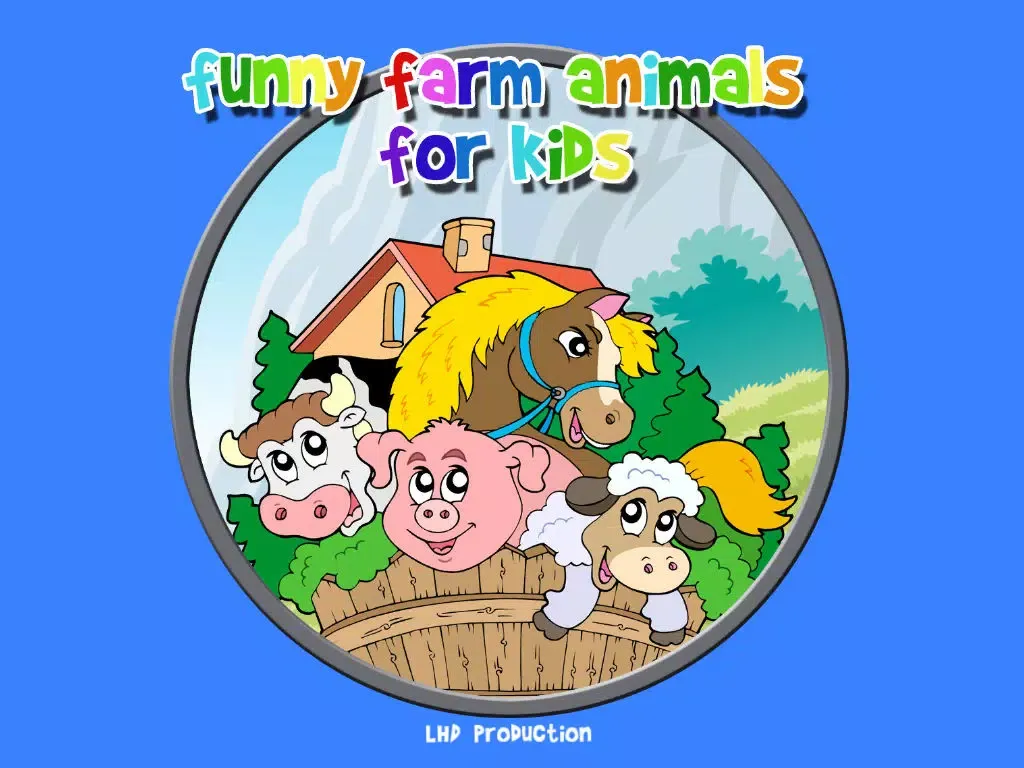 funny farm animals for kids - free game iPad 应用截图