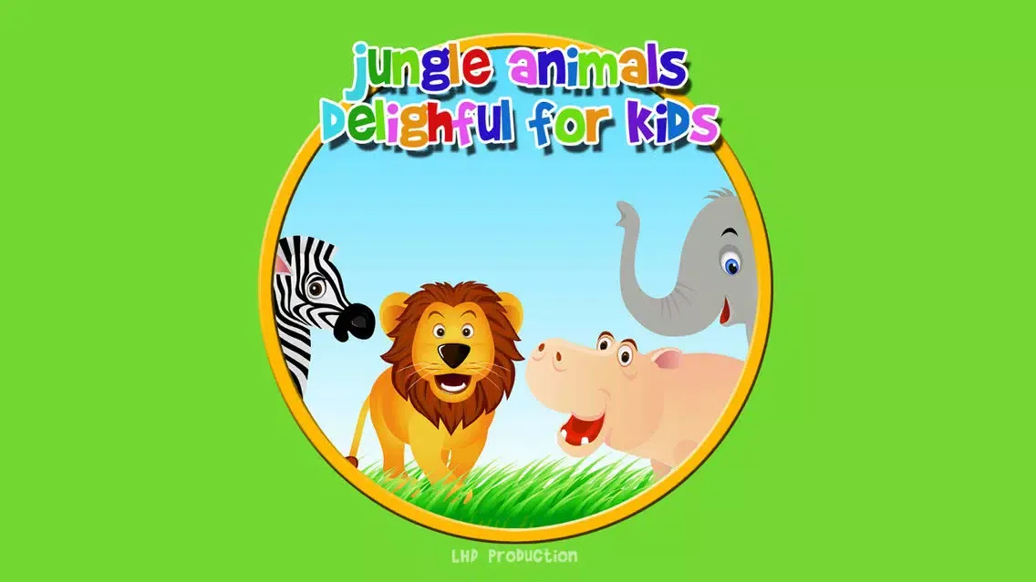 jungle animals delightful for kids - no ads 스크린샷