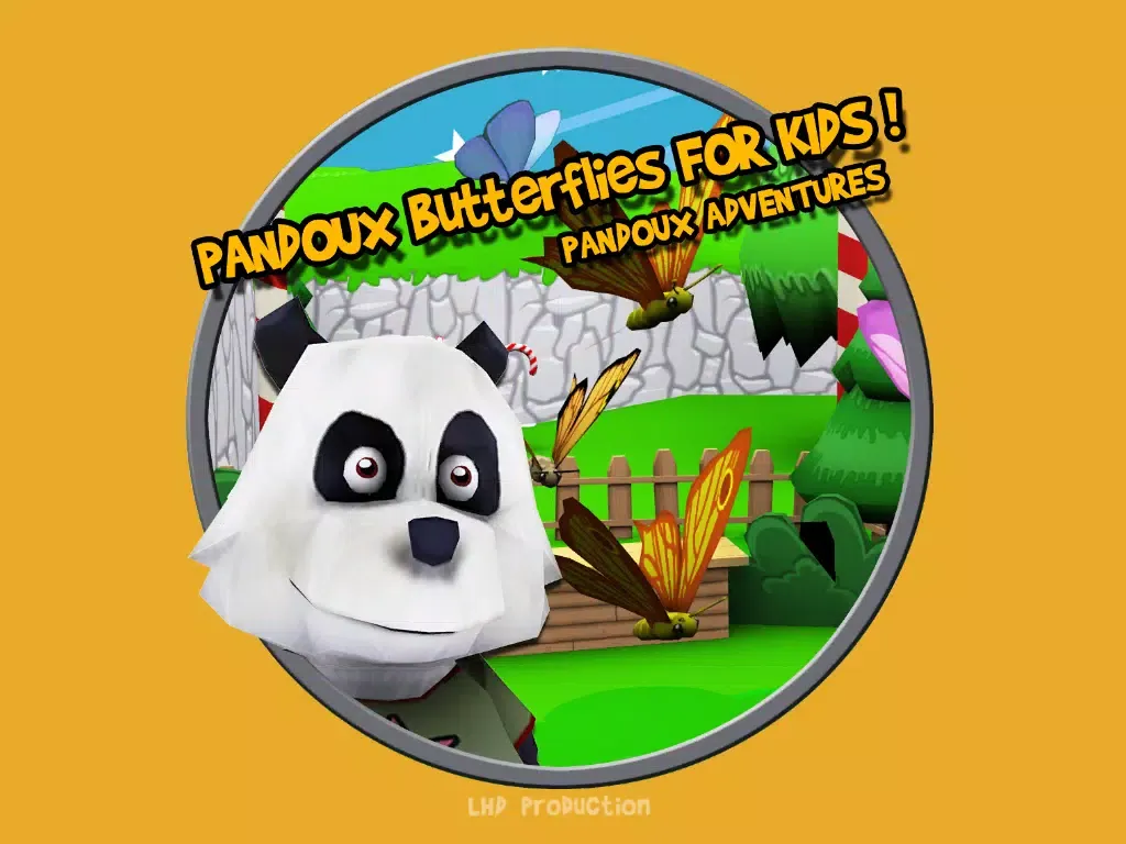 pandoux butterflies for kids - free game iPad  Screenshots