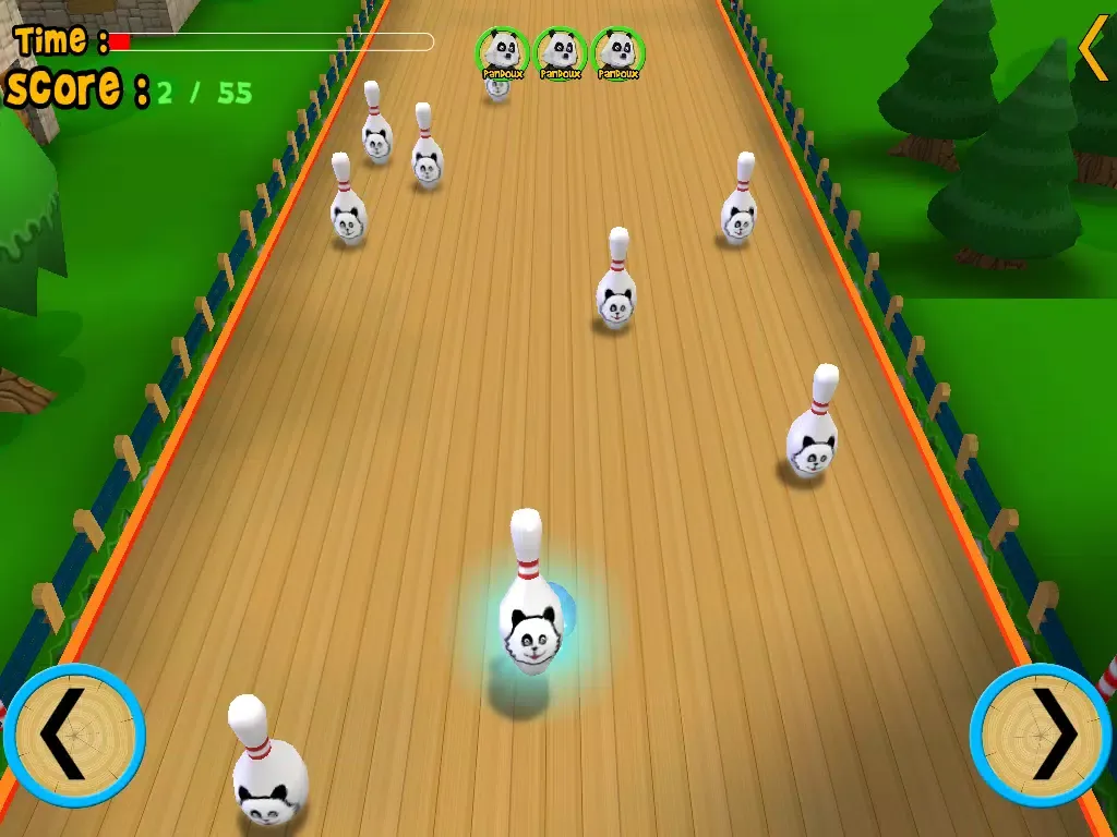 pandoux crazy bowling for kids - free game iPad  Screenshots