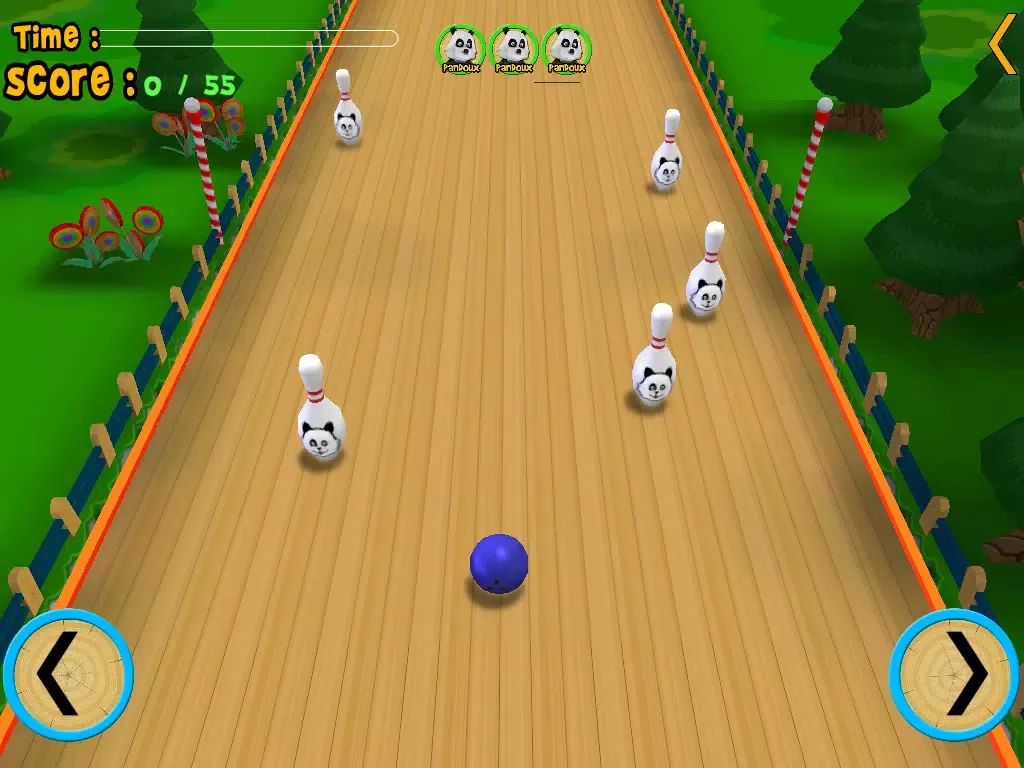 pandoux crazy bowling for kids - free game iPad  Screenshots