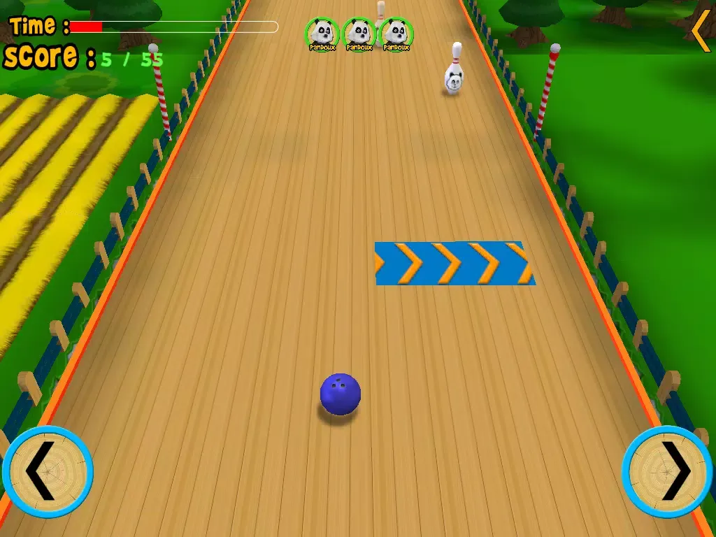 pandoux crazy bowling for kids - free game iPad  Screenshots