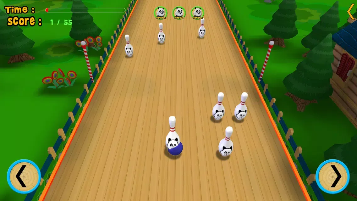pandoux crazy bowling for kids - free game Screenshots