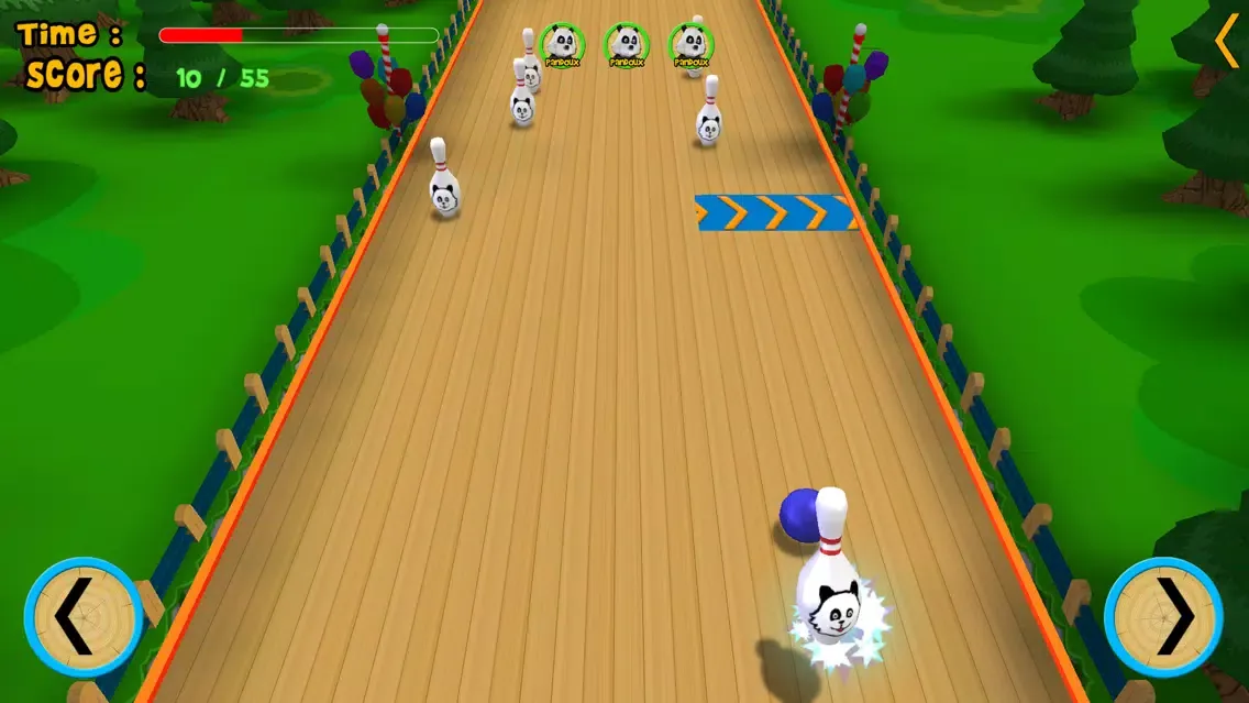 pandoux crazy bowling for kids - free game Screenshots
