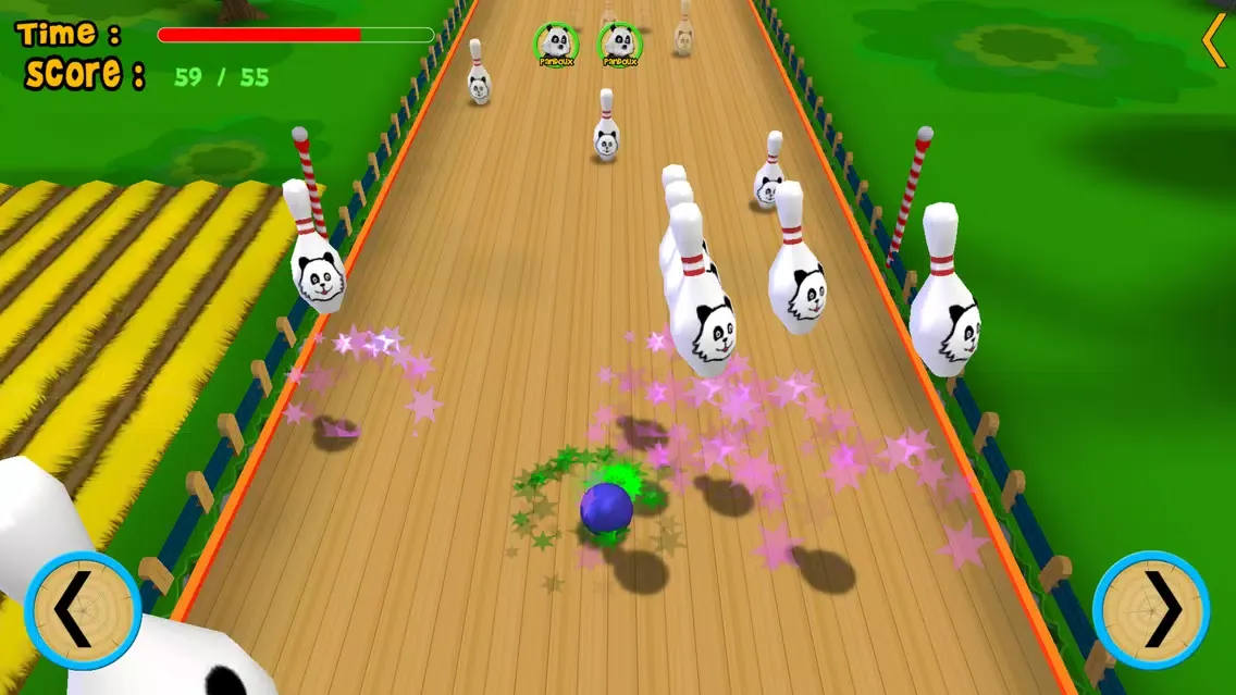 pandoux crazy bowling for kids - free game Screenshots
