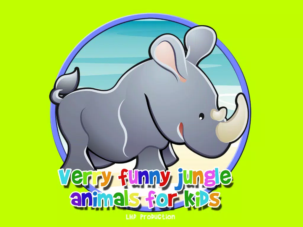 Captures d'écran de verry funny jungle animals for kids - free iPad 
