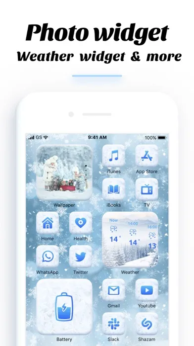 ภาพหน้าจอของ Widgets & icons. Color widget