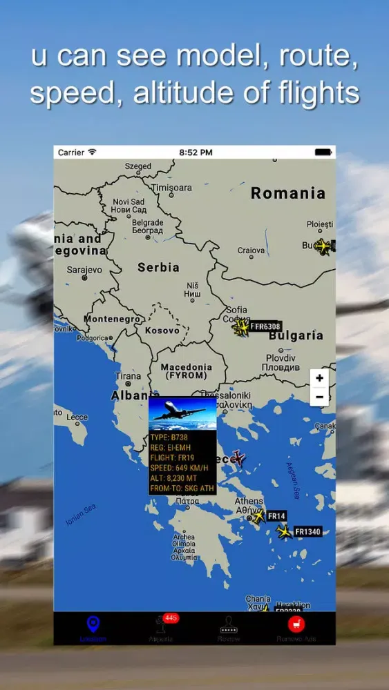 Ảnh chụp màn hình của Air Tracker For SAS Scandinavian Airlines Pro