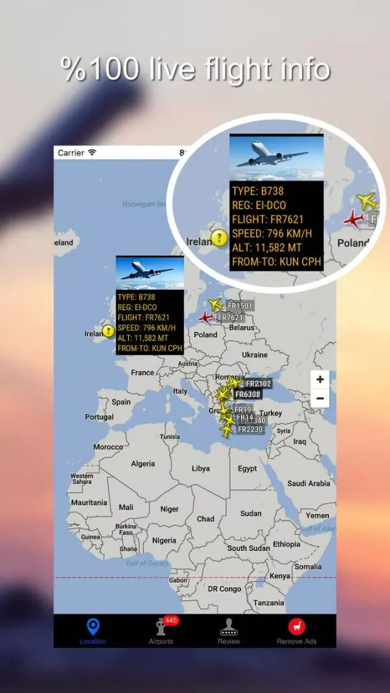Ảnh chụp màn hình của Air Tracker For SAS Scandinavian Airlines Pro