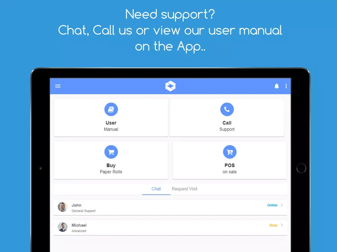 ภาพหน้าจอของ Support by Sassco iPad 