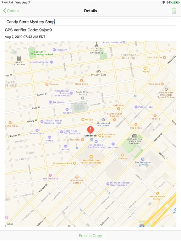 GPS Verifier iPad 應用截圖