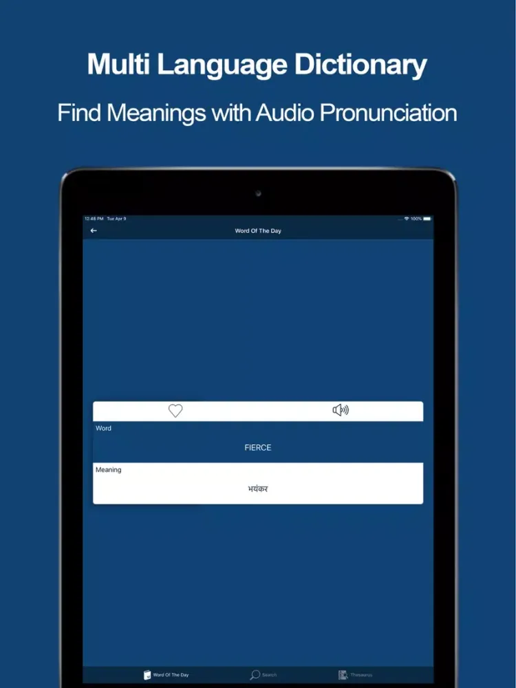 Capturas de pantalla de Multilingual Dictionary Pro iPad 
