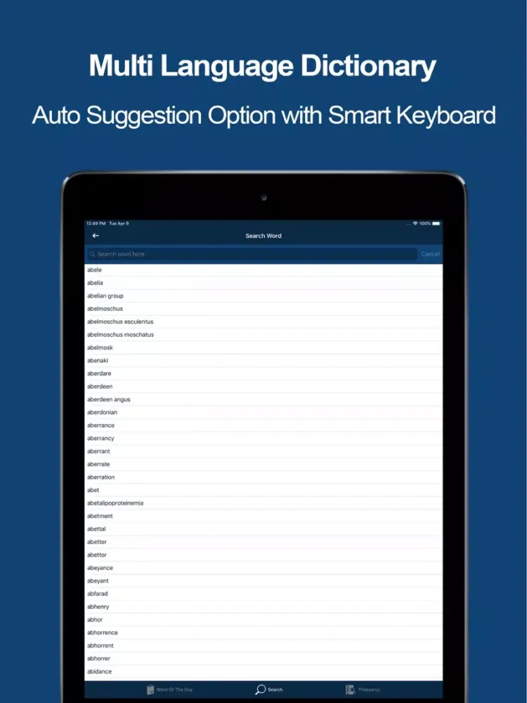 Capturas de pantalla de Multilingual Dictionary Pro iPad 