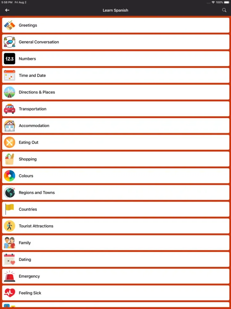 Скриншоты Learn Spanish Speaking iPad 