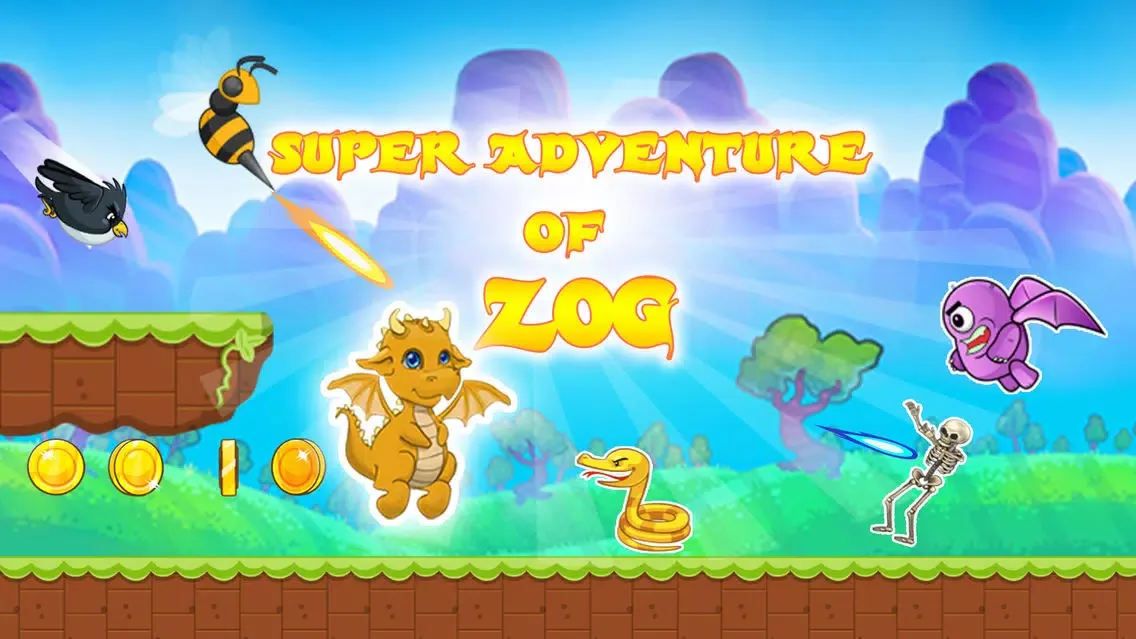 Zrzuty ekranu Super Adventure Of Zog - Yellow Dragon Run Jump