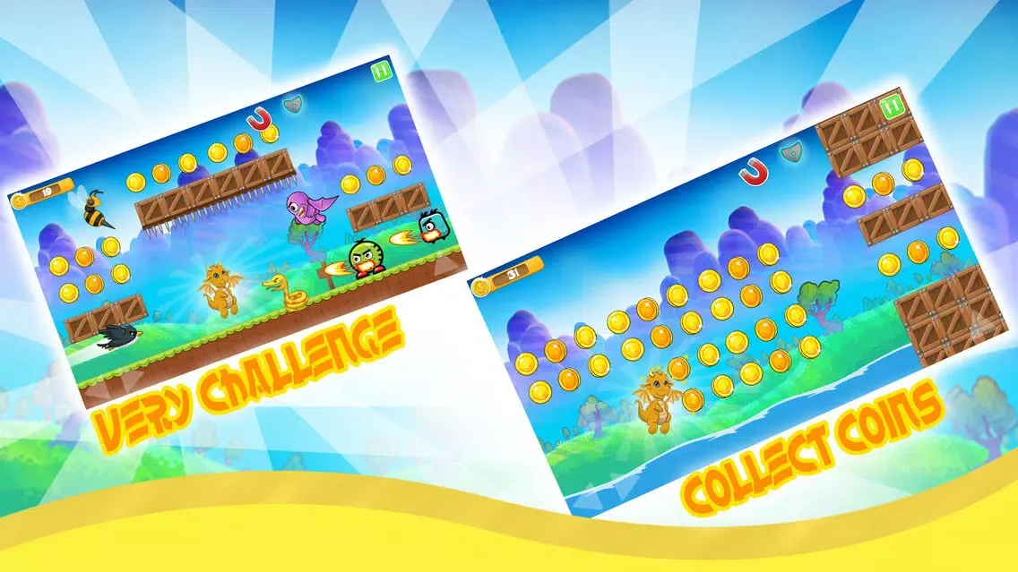 Zrzuty ekranu Super Adventure Of Zog - Yellow Dragon Run Jump