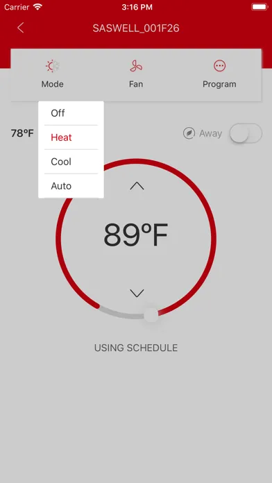 Screenshot di Thermostat