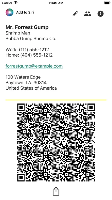 Zrzuty ekranu Biz-Card App