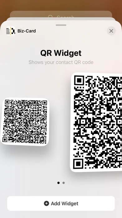 Zrzuty ekranu Biz-Card App