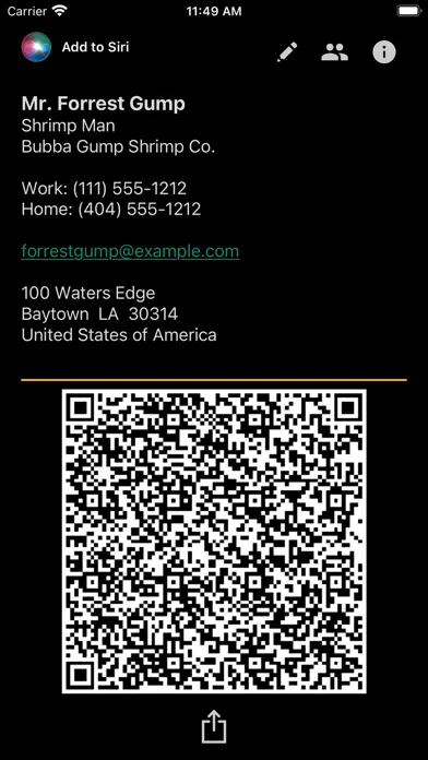 Zrzuty ekranu Biz-Card App