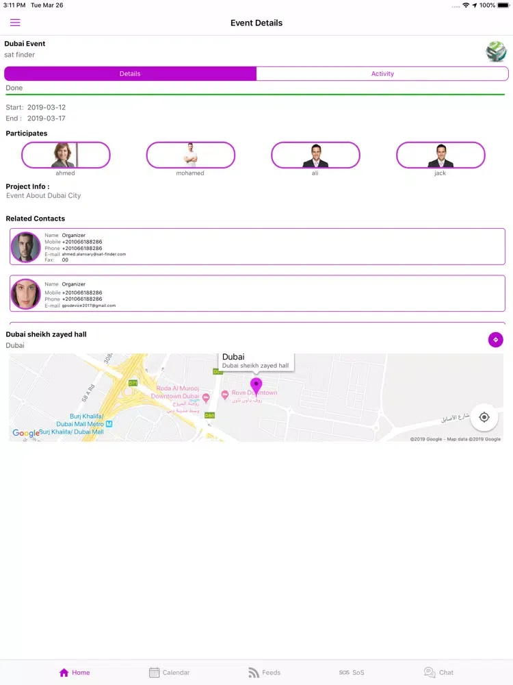 Ojo Event iPad  Screenshots