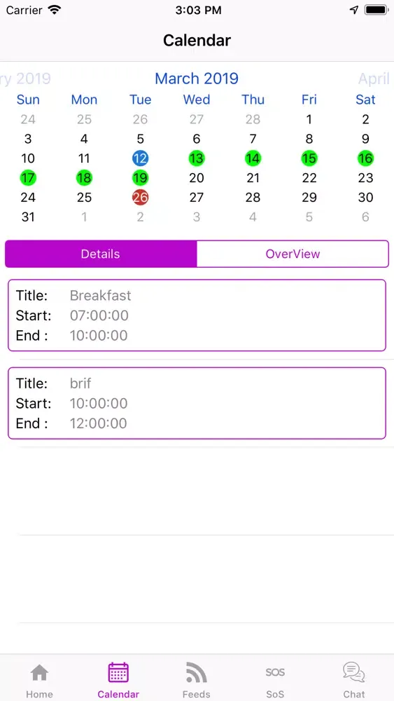 Ojo Event Screenshots