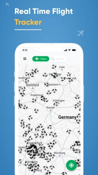 Screenshot di Flight Tracker, Flight Radar