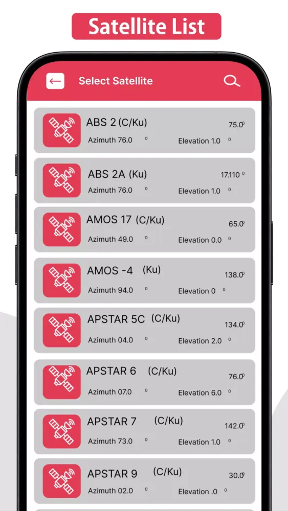 Satellite finder(AlignDish) Ekran Görüntüleri