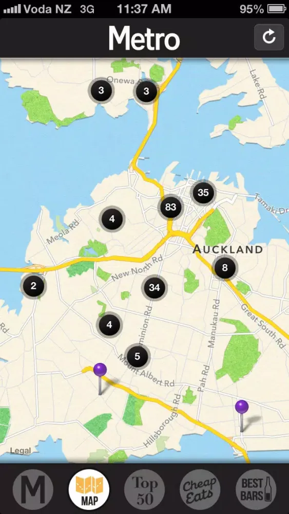 Metro Eats Auckland Screenshots
