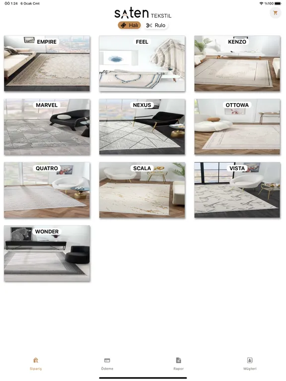 Saten Tekstil B2B iPad 應用截圖