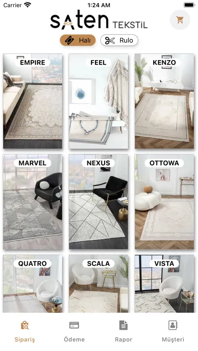 Saten Tekstil B2B應用截圖