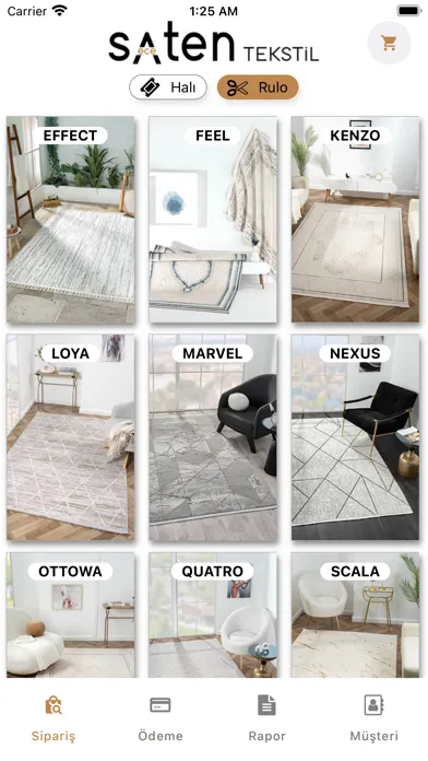 Saten Tekstil B2B應用截圖