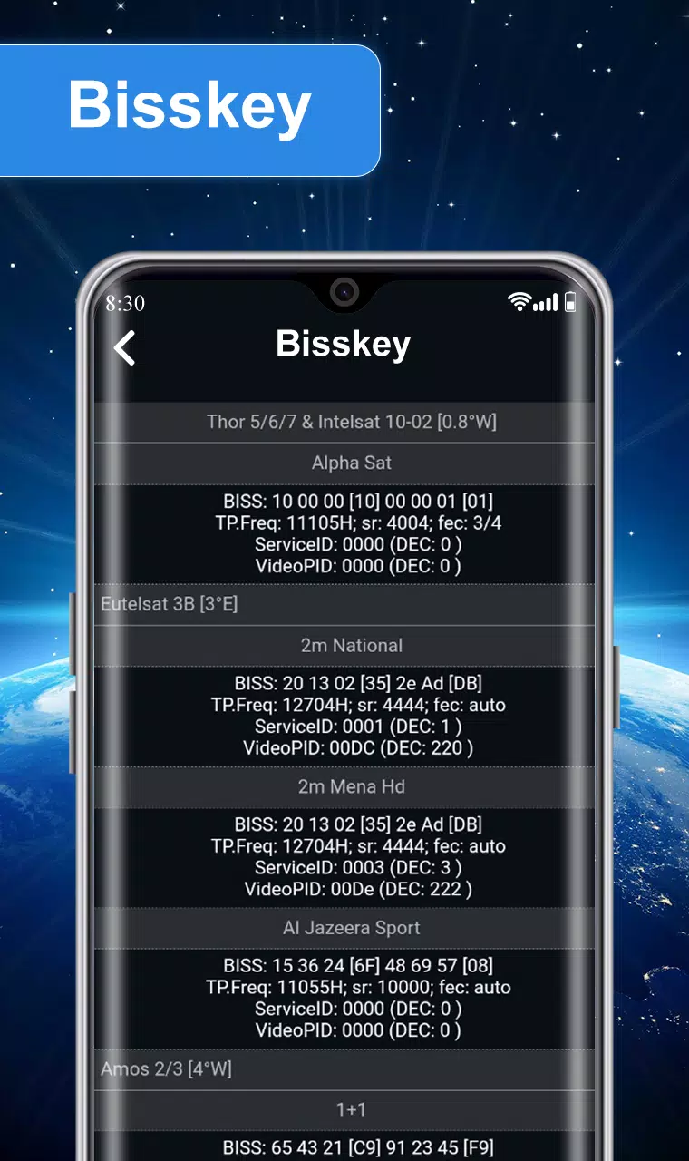 Satellite Finder Biss Key Info的應用截圖3