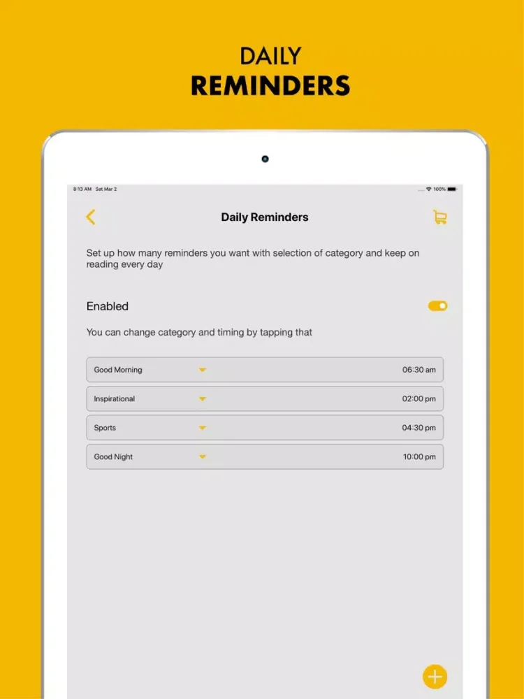 Positive Quotes Daily iPad 應用截圖