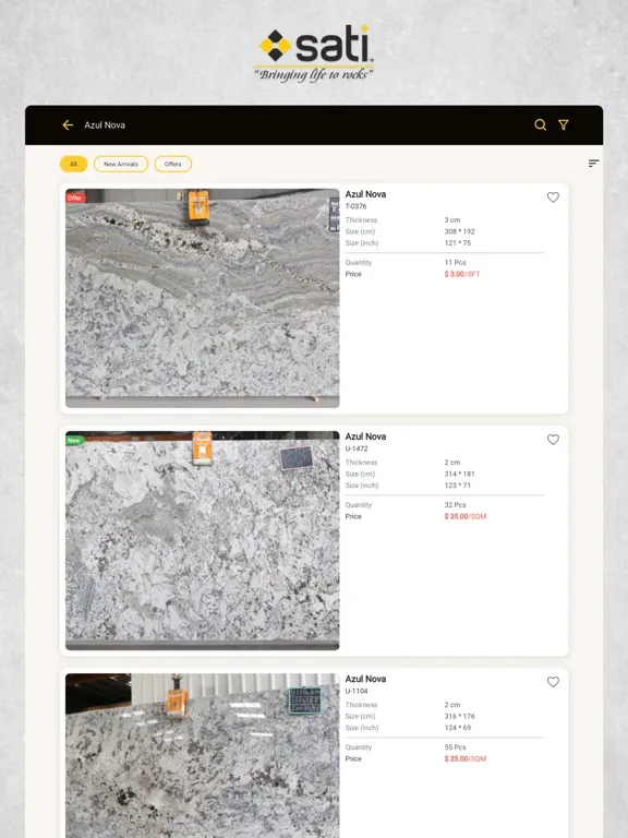 Скриншоты Sati Granites iPad 