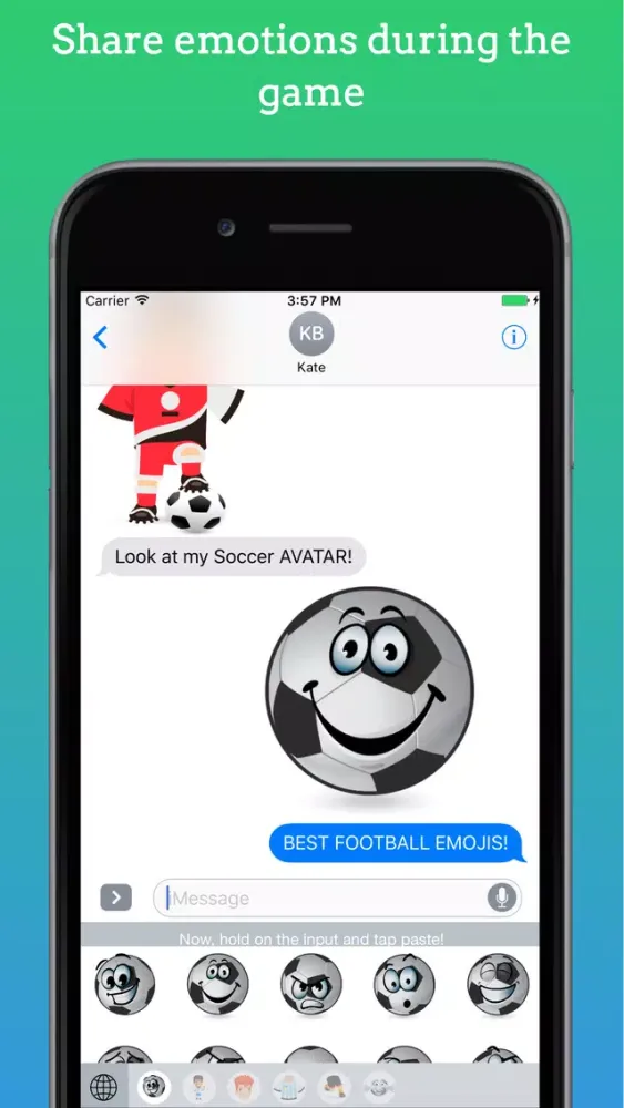 FootMoji PRO - Soccer Emoji & Stickers应用截图