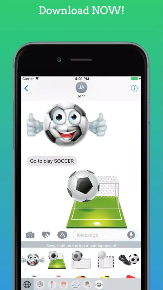 FootMoji PRO - Soccer Emoji & Stickers应用截图