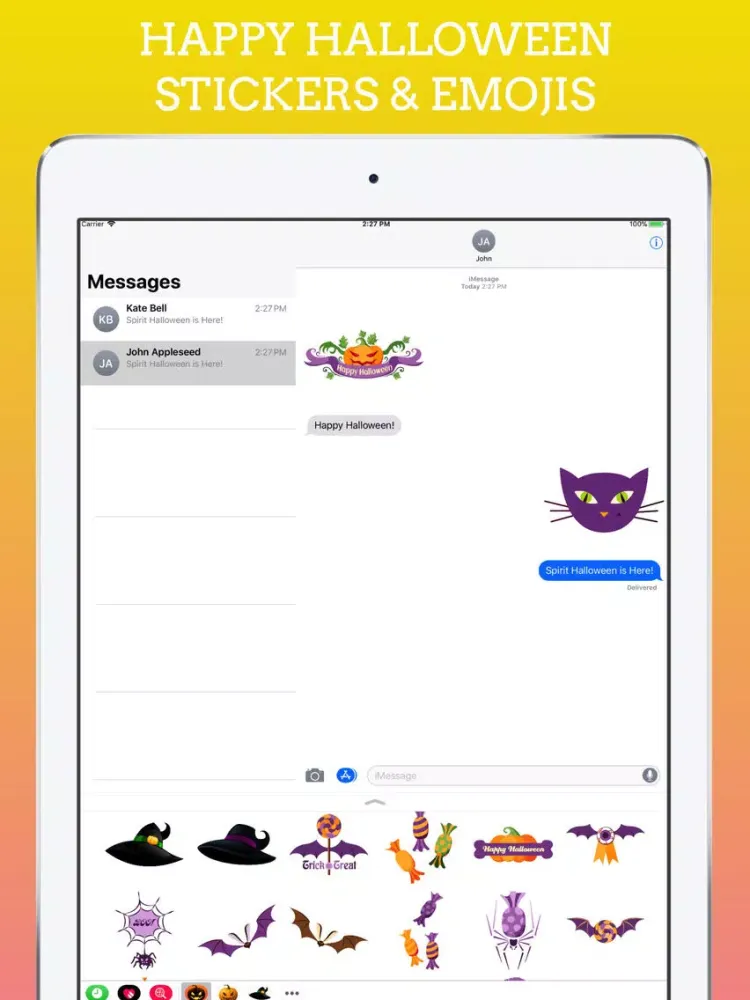 HalloMoji Emojis Keyboard iPad  Screenshots