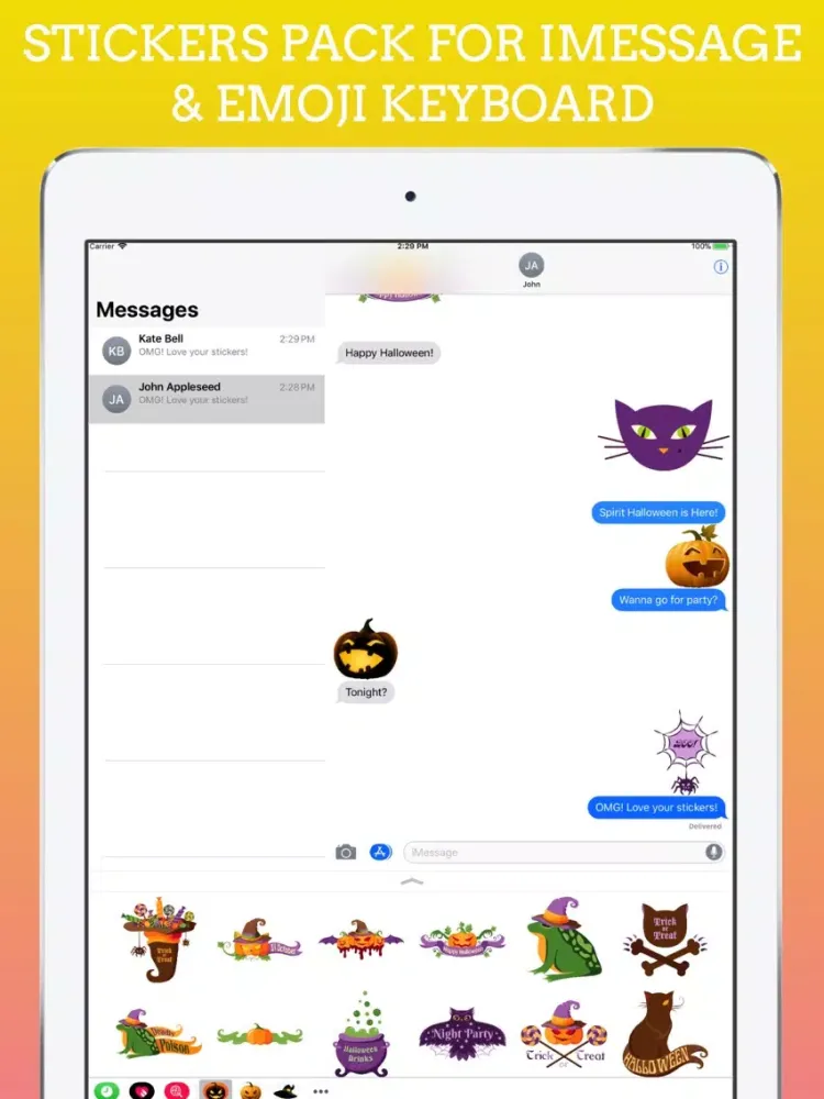HalloMoji Emojis Keyboard iPad  Screenshots