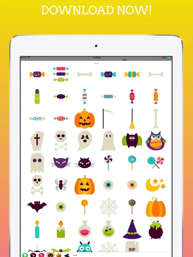 HalloMoji Emojis Keyboard iPad  Screenshots