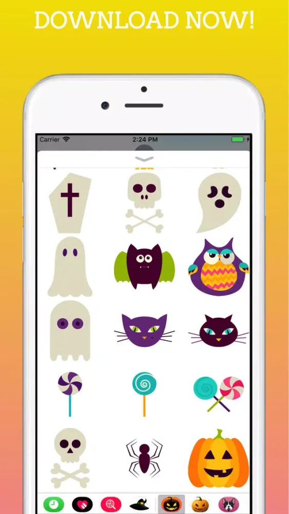 HalloMoji Emojis Keyboard Screenshots