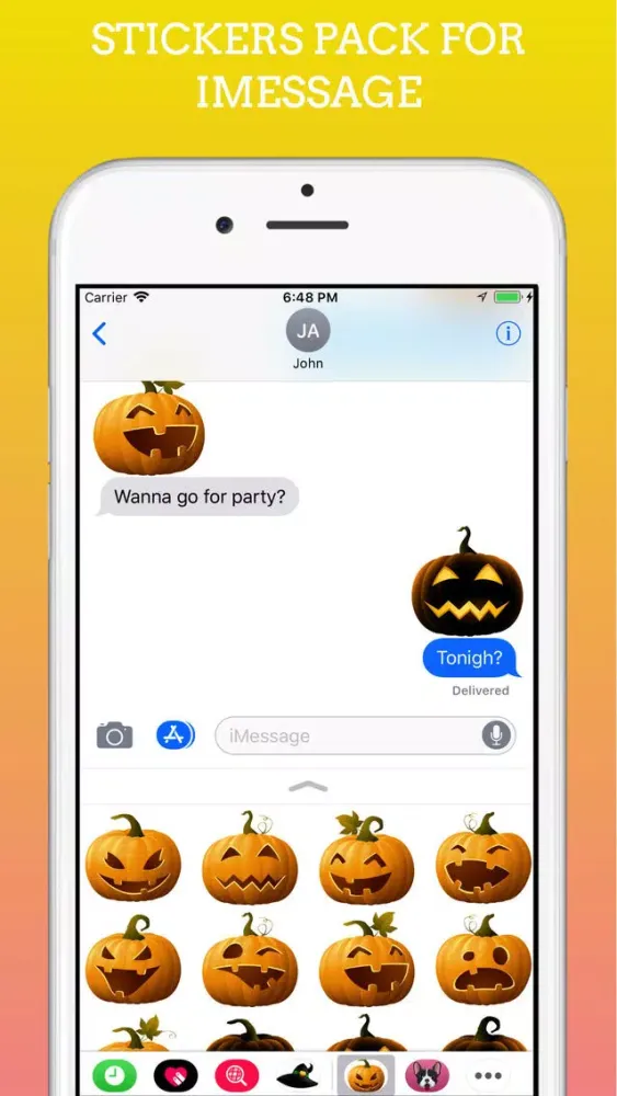 Ảnh chụp màn hình của Pumpkings Halloween Emoji