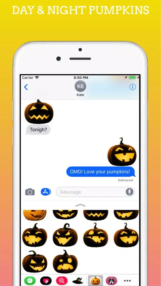 Ảnh chụp màn hình của Pumpkings Halloween Emoji