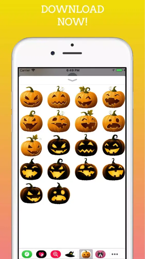 Ảnh chụp màn hình của Pumpkings Halloween Emoji