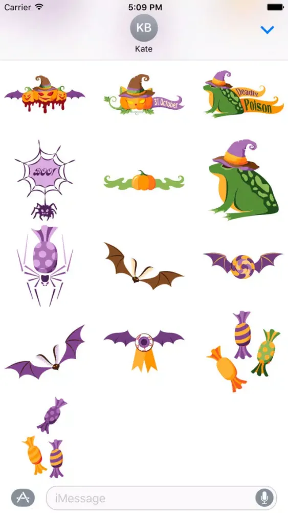 TrickTreatMoji Halloween Emoji Stickers iMessage Screenshots